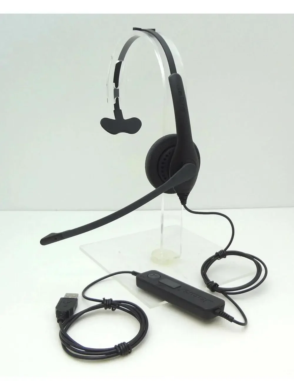 Jabra BiZ 1100 Duo USB OVER-The-Head PC Headset 1159-0159-EDU HSC027 used